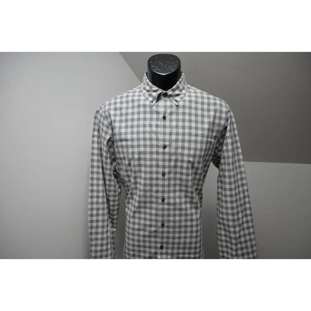 J Crew Slim Fit Dress Shirt Plaid Casual Long Sleeve Button Up Mens Sz Medium